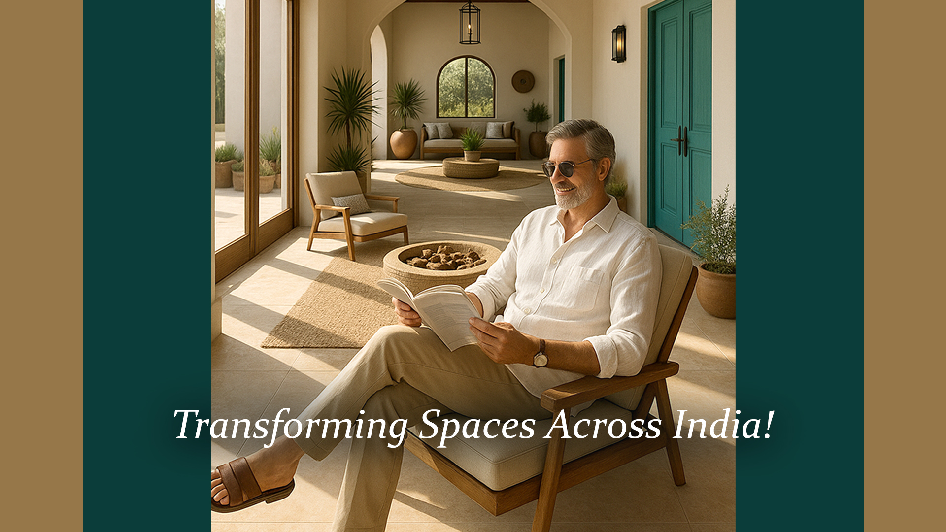 Beautiful garden landscape